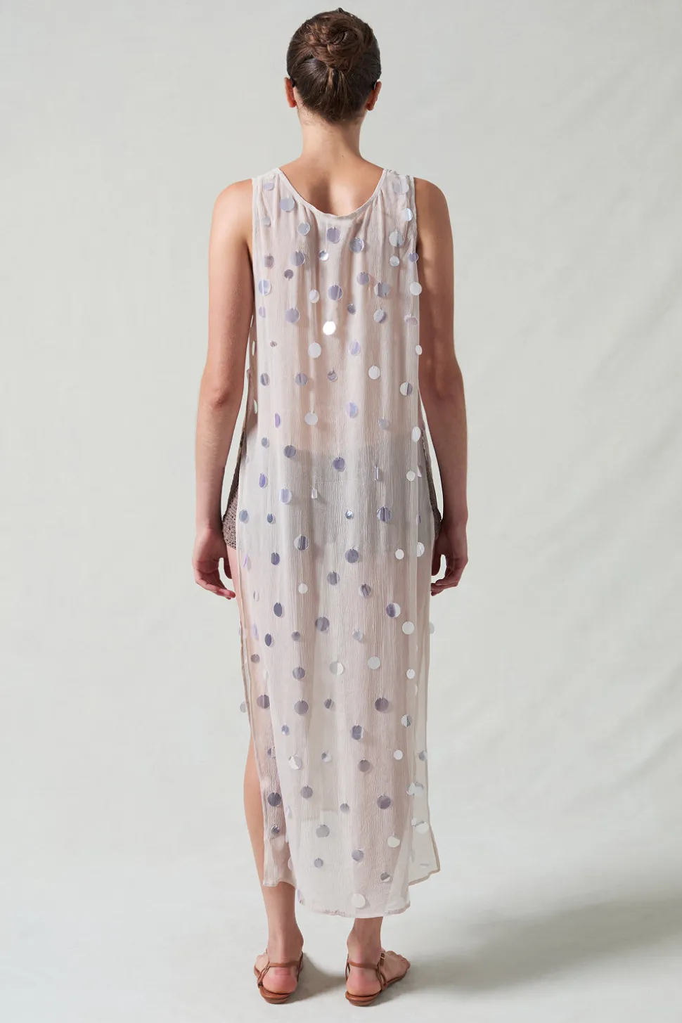 Chloe Sequin Tunic Taupe