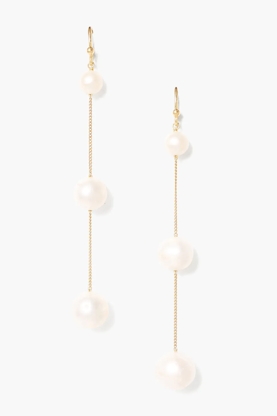 Tiered Floating Pearl Earrings